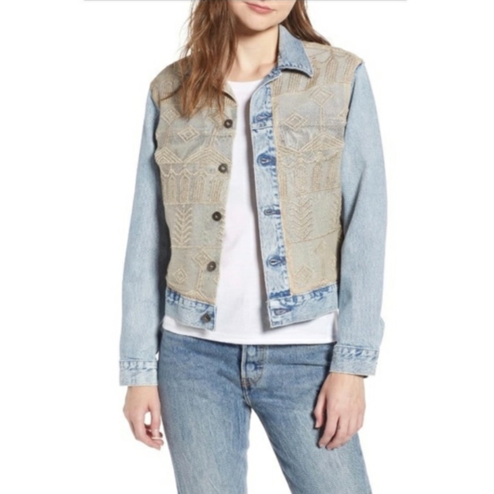 RARE NWT Levi's Made & Crafted Boyfriend Denim Trucker Jacket Size Small